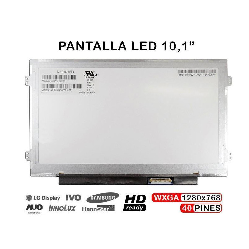 PANTALLA LED PARA PORTÁTIL M101NWT4 M101NWT2