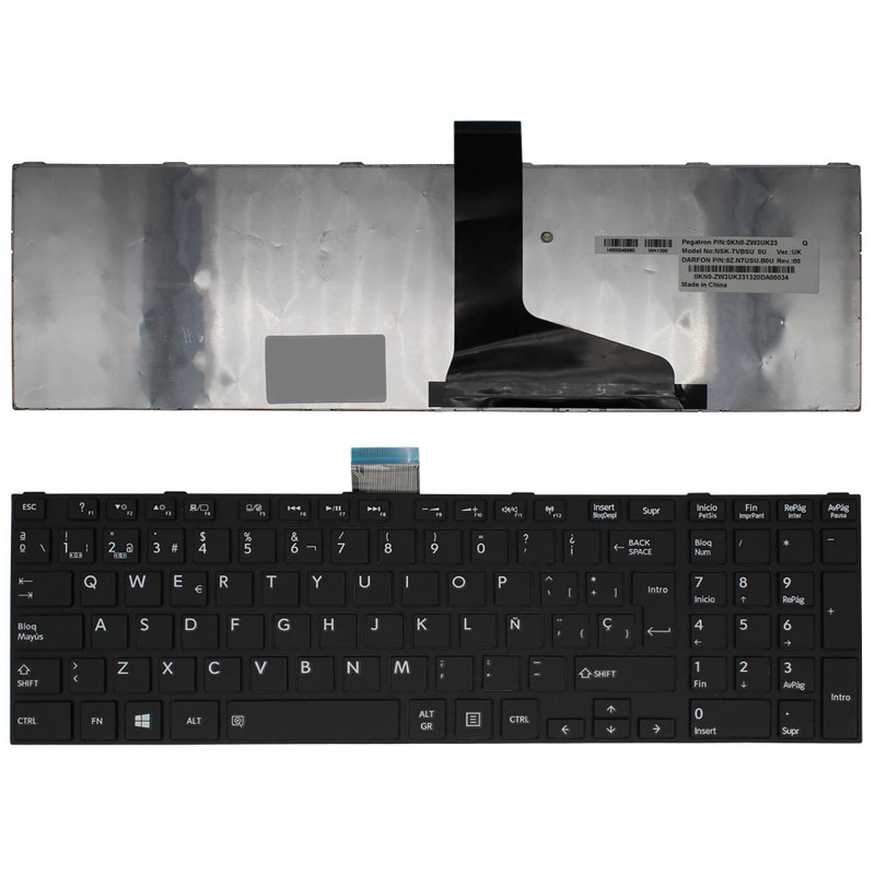 TECLADO PARA PORTÁTIL TOSHIBA SATELLITE L850