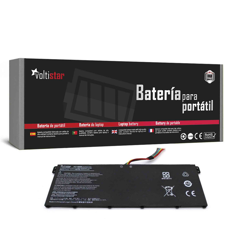 BATERÍA PARA PORTÁTIL ACER ASPIRE V5-122P TRAVELMATE B115-M B115-MP KT