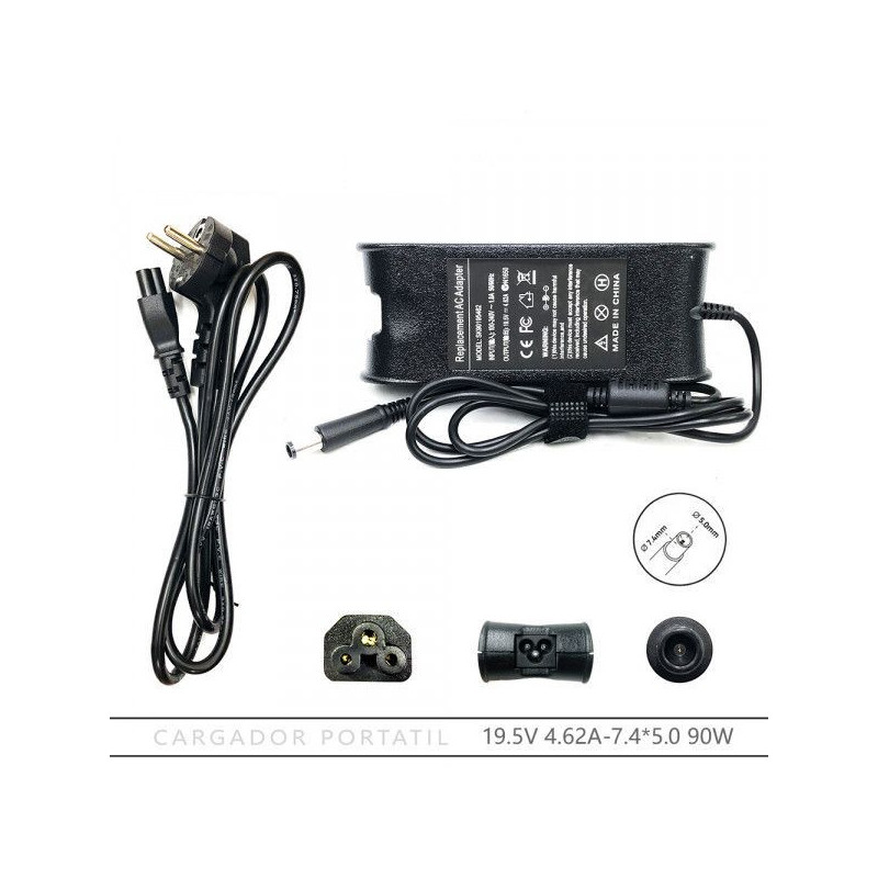 Adaptador Cargador Dell Latitude 90W 19.4V 4,62A 7.4x5.0mm