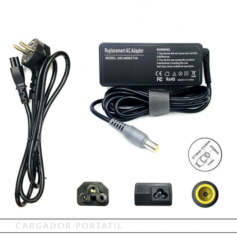 Adaptador Cargador Lenovo Thinkpad 90W 20V 4,5A 7.9x5.5mm