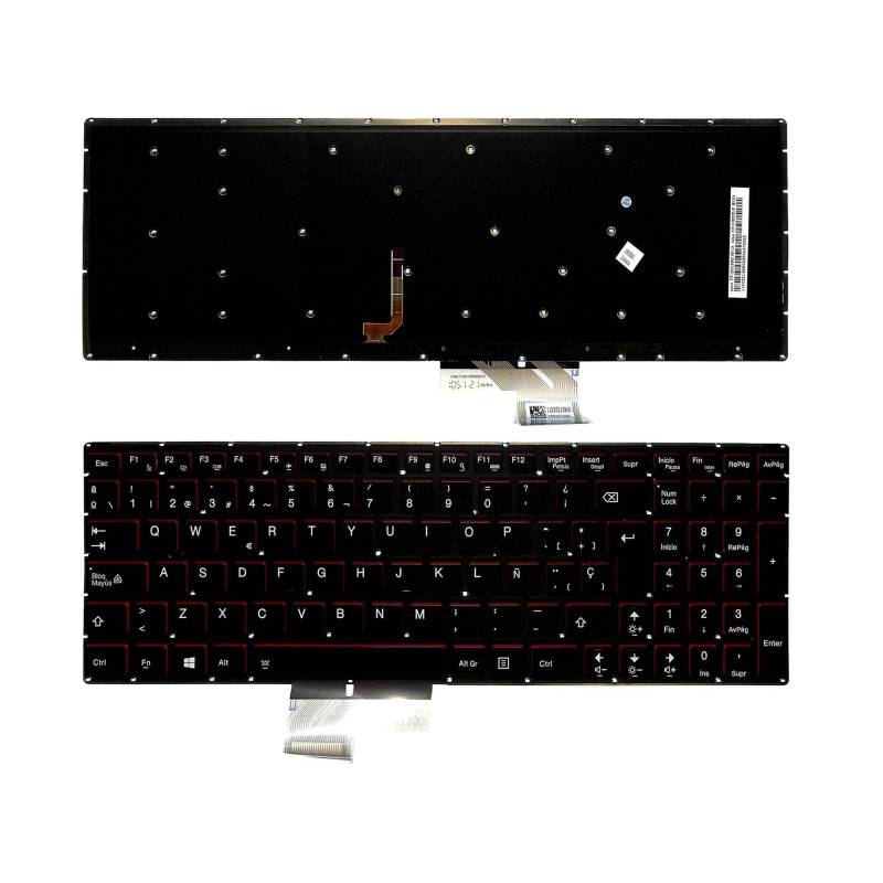 TECLADO PARA PORTÁTIL LENOVO IDEAPAD Y50-70 Y70-70 RETROILUMINADO