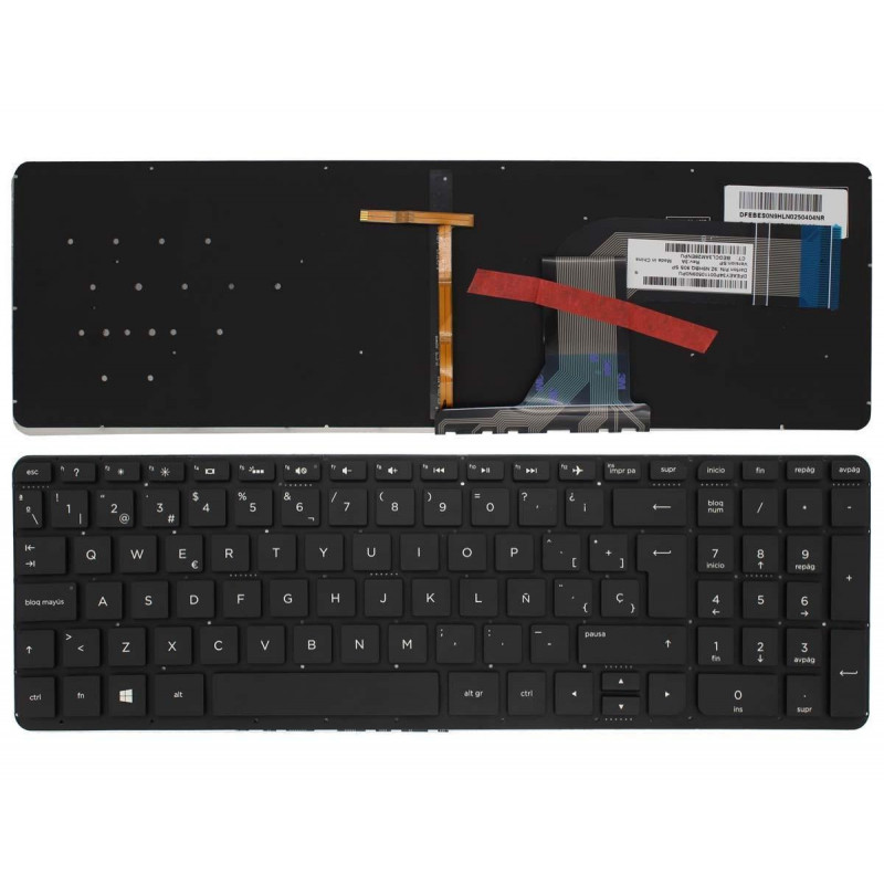 TECLADO PARA PORTÁTIL HP PAVILION 15-AB204TX 15-AW004NT 15-G206UR 15-P000NS